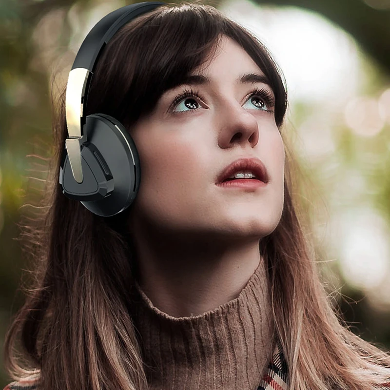 HIFI стереонаушники Bluetooth наушники Музыкальная гарнитура FM и поддержка SD-карты с