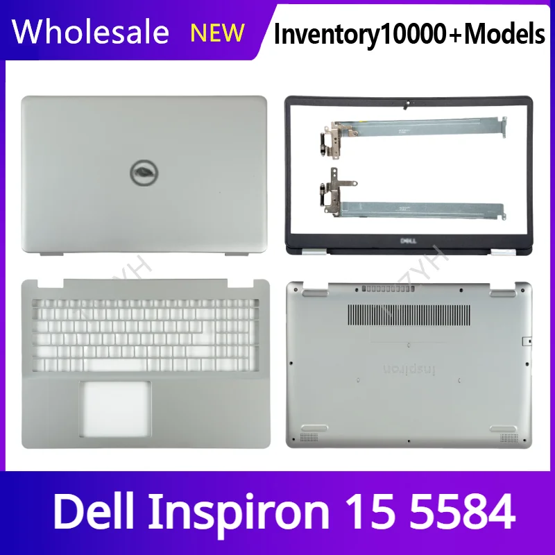 

Новинка, Оригинальный чехол для ноутбука Dell Inspiron 15 5584, задняя крышка ЖК-дисплея, передние петли, подставка для рук, нижняя искусственная пове...