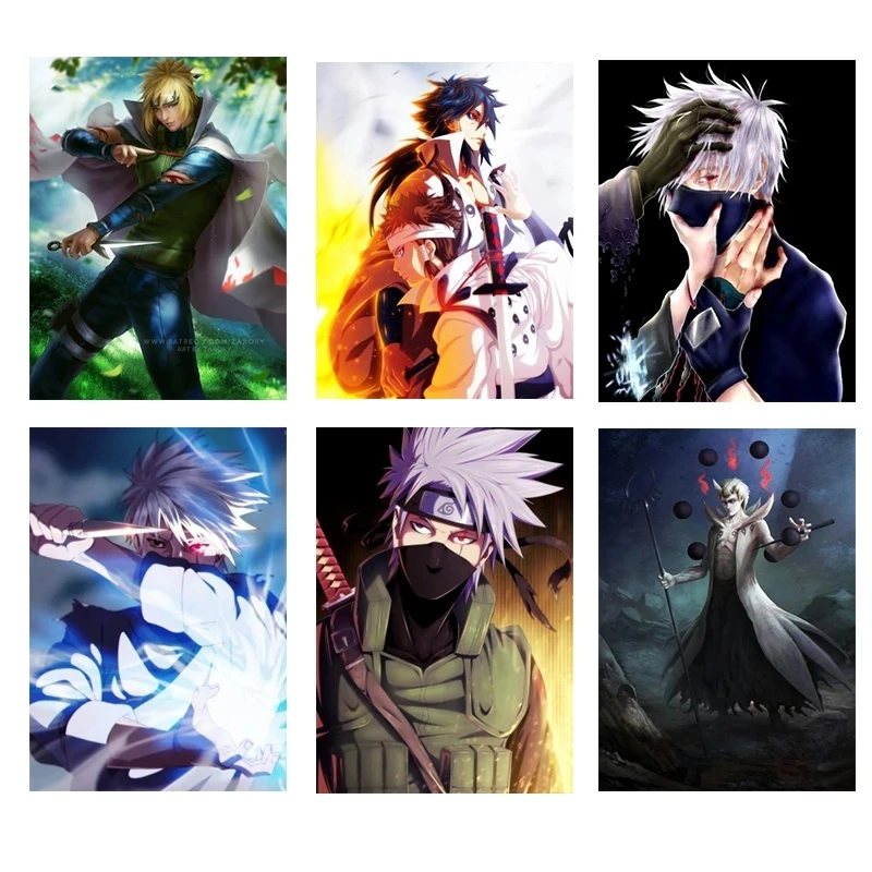 

Classic Anime Naruto Poster Canvas Painting Kakashi Mural Wall Picture Living Room Bedroom Home Modern Decoration Kids Gift