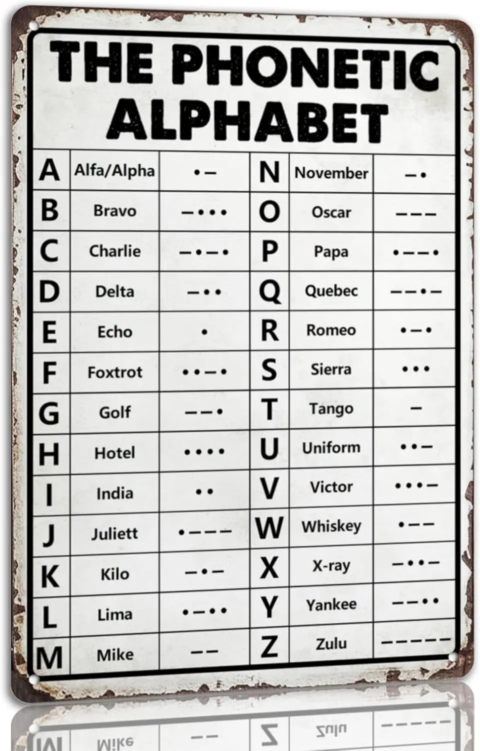 Phonetc lphbet Tn Sgn Vntge Metl Sgns забавный декоративный постер для Cfe Br Ktchen 812 nch