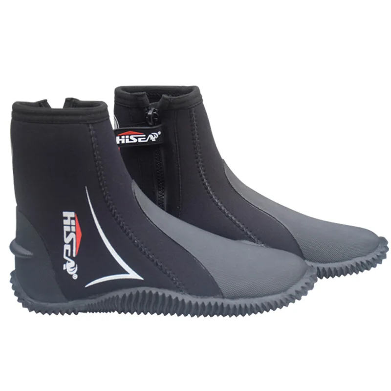 5MM Neoprene Scuba Diving Boots Water Shoes Vulcanization Winter Cold Proof High Upper Warm Fins Spearfishing Shoes