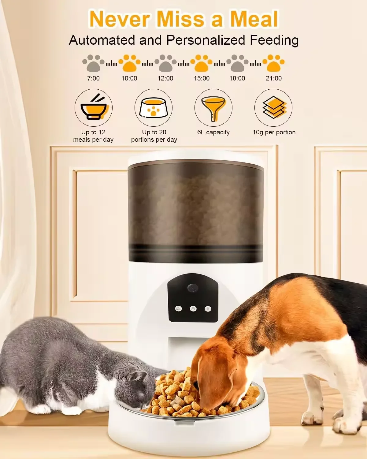 2024 Новая умная видеокормушка для домашних животных мобильный удаленный