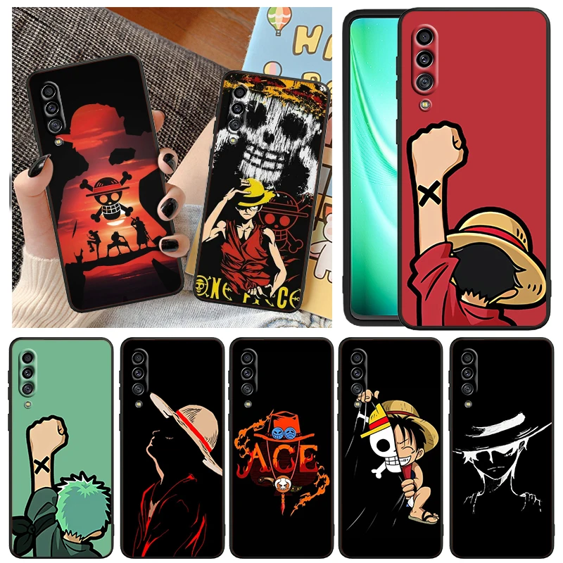 

Japanese One Piece Luffy For Samsung Galaxy A90 A80 A70 S A60 A50S A30 S A40 S A2 A20E A20 S A10S A10 E Black Phone Case Capa