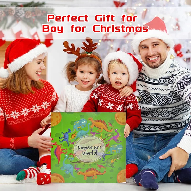 Сюрприз рождественский подарок грузовики-транспортеры динозавров для детей 24