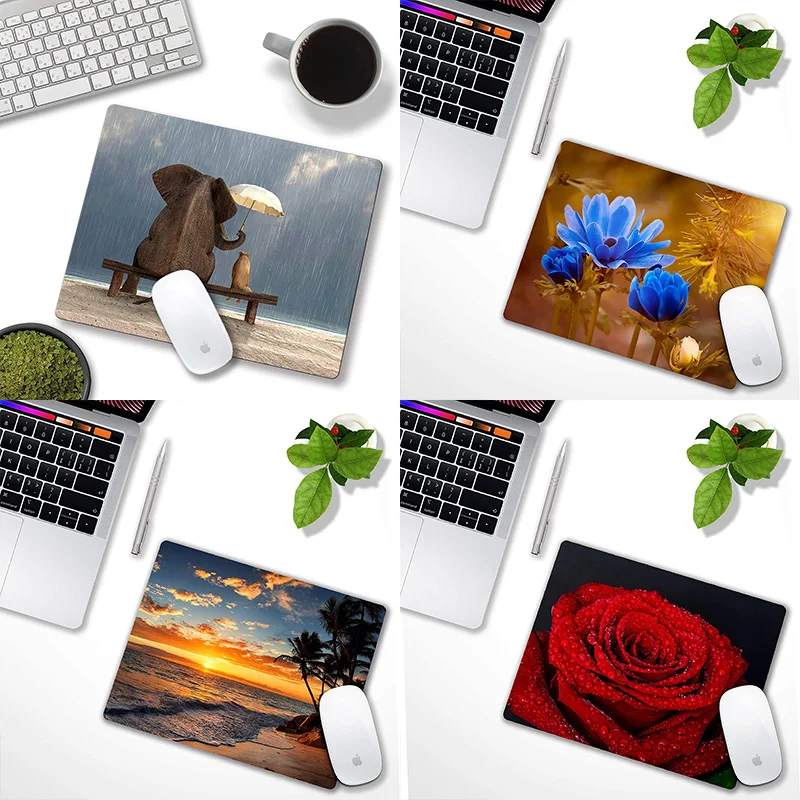 

Sunset Beach Mouse pad Personalized Computer Mouse pad Office Decoration Accessories Non-Slip Rubber Mouse pad Laptop Shalysong