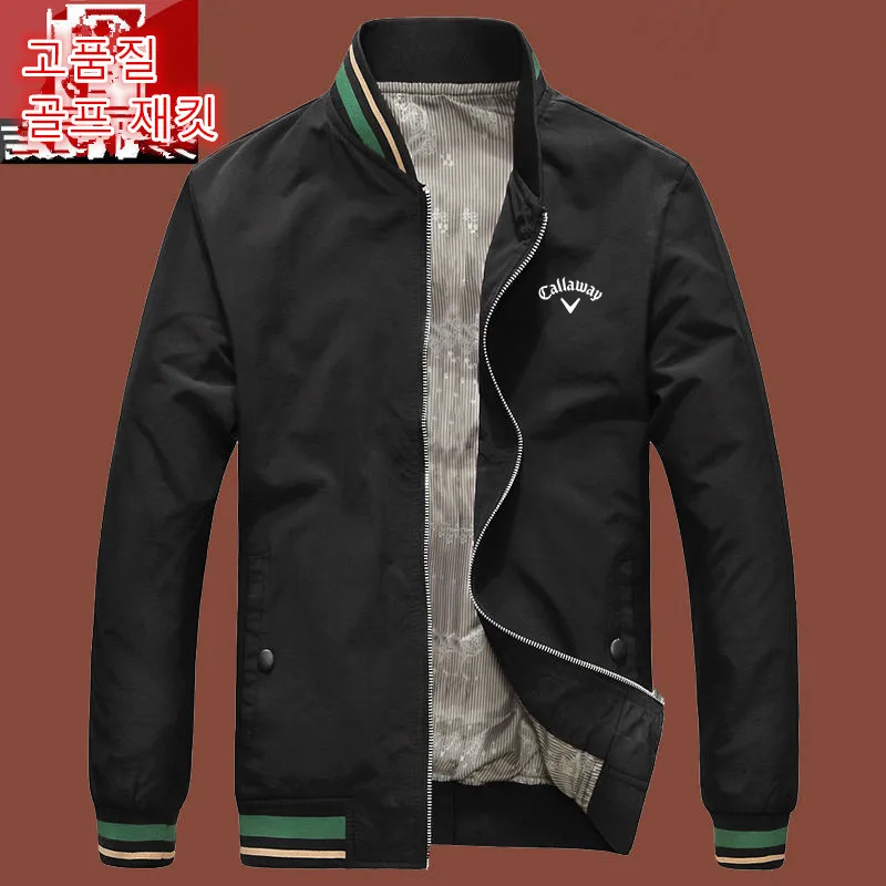 

Высококачественная Мужская куртка для гольфа, Спортивная ветровка, Мужская Осенняя уличная одежда для гольфа с длинным рукавом, повседневн...
