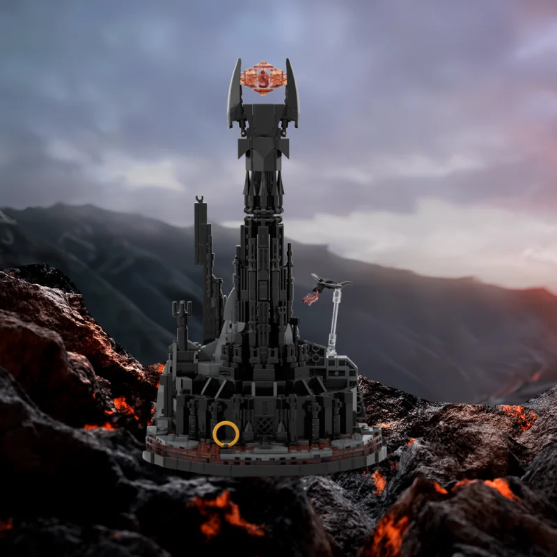 MOC Magic Gastle Lord Rings Blocks Eye of Sauron DIY Led Light Сборка кирпичей Коллекция игрушек Подарки для