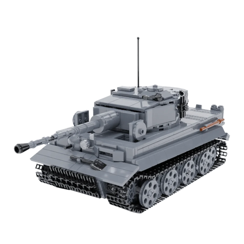 Moc Panzerkampfwagen VI Tiger 1 Строительные блоки 1634 шт. Танк DIY Модель Военные наборы кирпичей