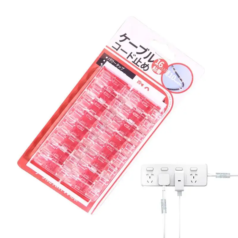 

Cable Organizer Clips Sticky Acrylic Cable Management Clips Wire Organizers Damage Free Multipurpose Cable Holders For PC