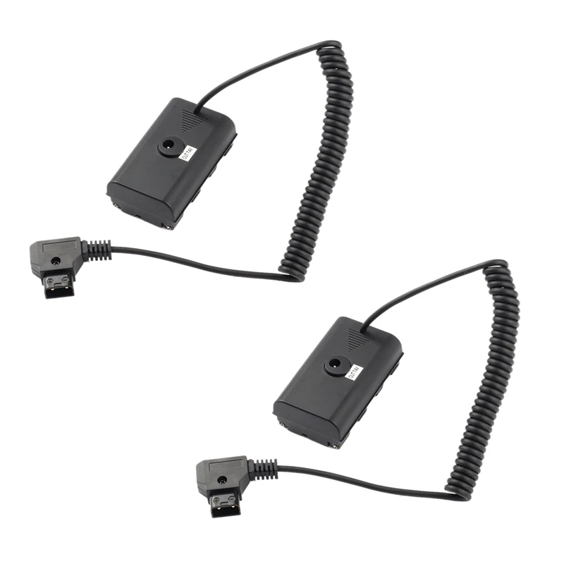 

2X Power Adapter Cable For D-Tap Connector To NP-F Dummy Battery For Sony NP F550 F570 NP F970