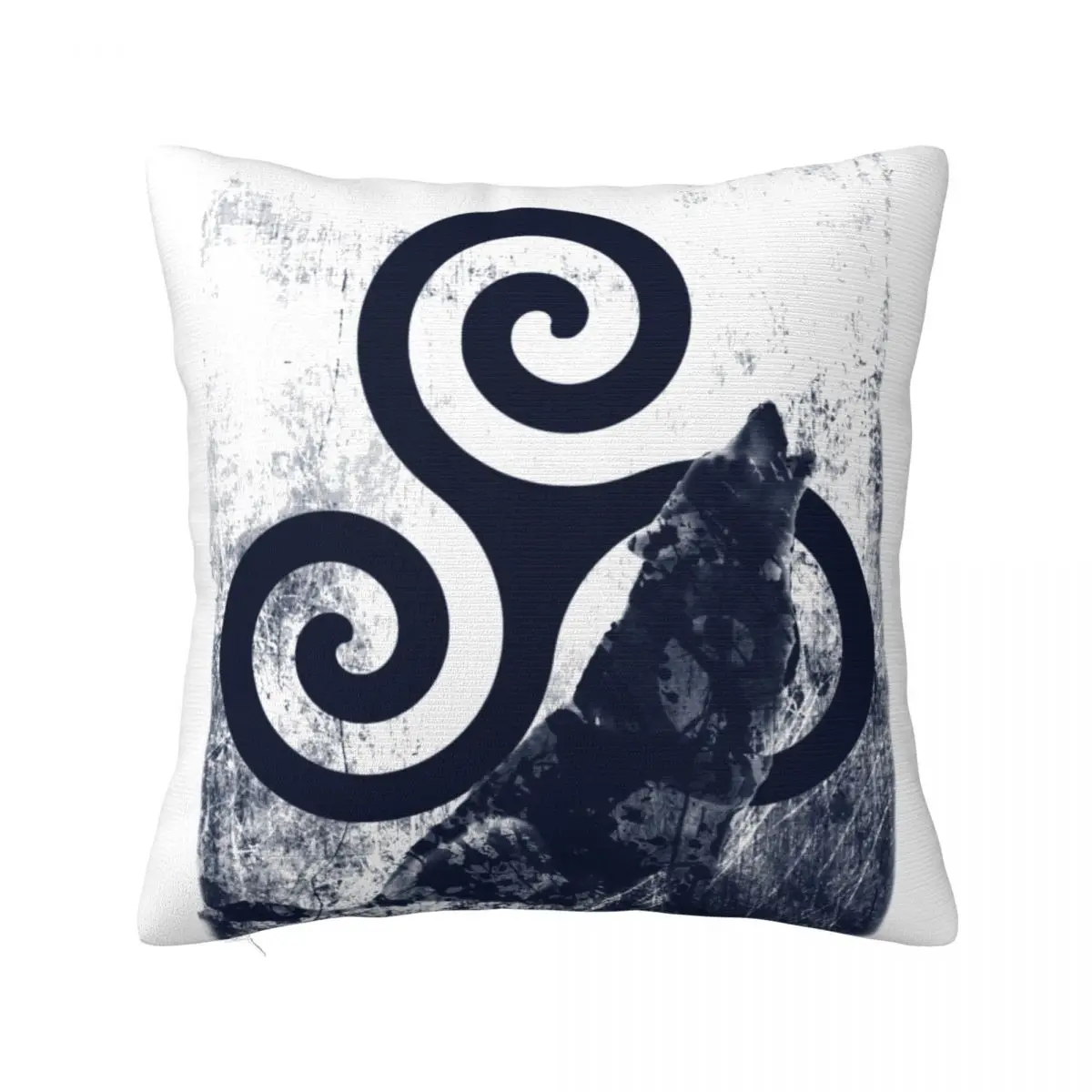 

Teen Wolf Derek Hale Pillow Case Triskele and Wolf Spring Vintage Pillowcase Polyester Hugging Zipper Cover