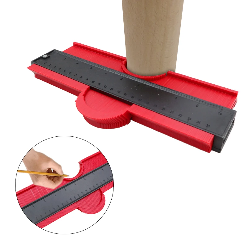 

12/25cm Contour Gauge Plastic Profile Copy Contour Gauges Standard Wood Marking Tool Tiling Laminate Tiles General Tools