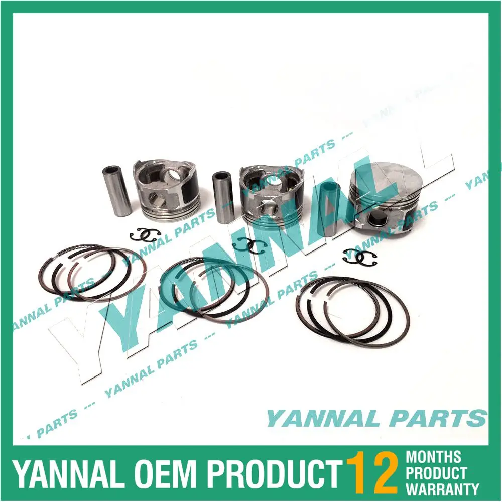3TNE68 3TNE68C 3D68E 3TNE68L Поршневой комплект с комплектом колец для двигателя Yanmar Vio20 B2U