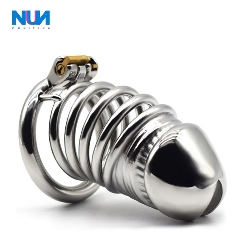 

NUUN The Penishouse Cage 3.7cm Inner Diameter 10cm Long Realistic Dildo Male Chastity Lock Cock Round Ring