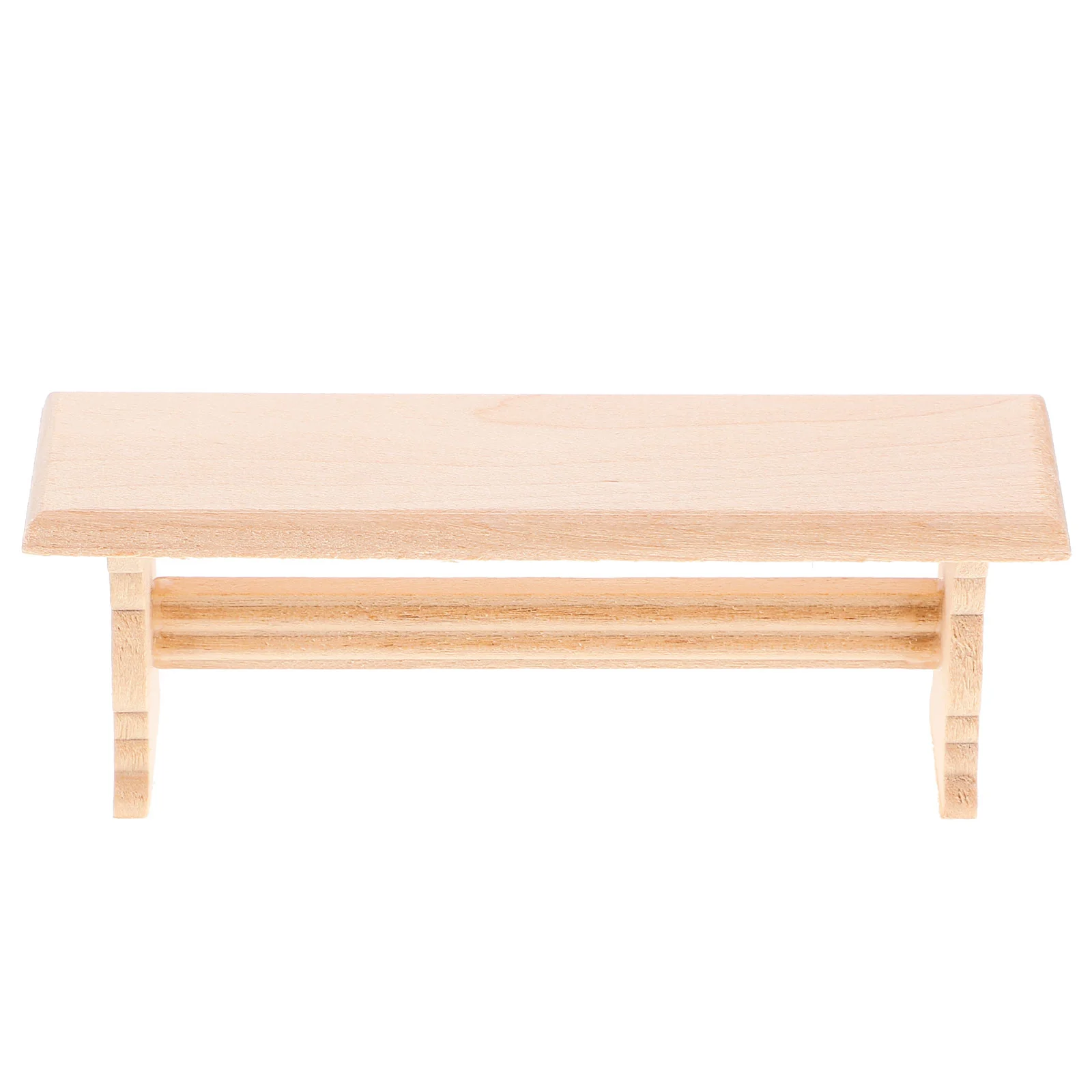 

Wooden Mini House Bench Mini Bench Model Miniature Furniture Ornament Decor