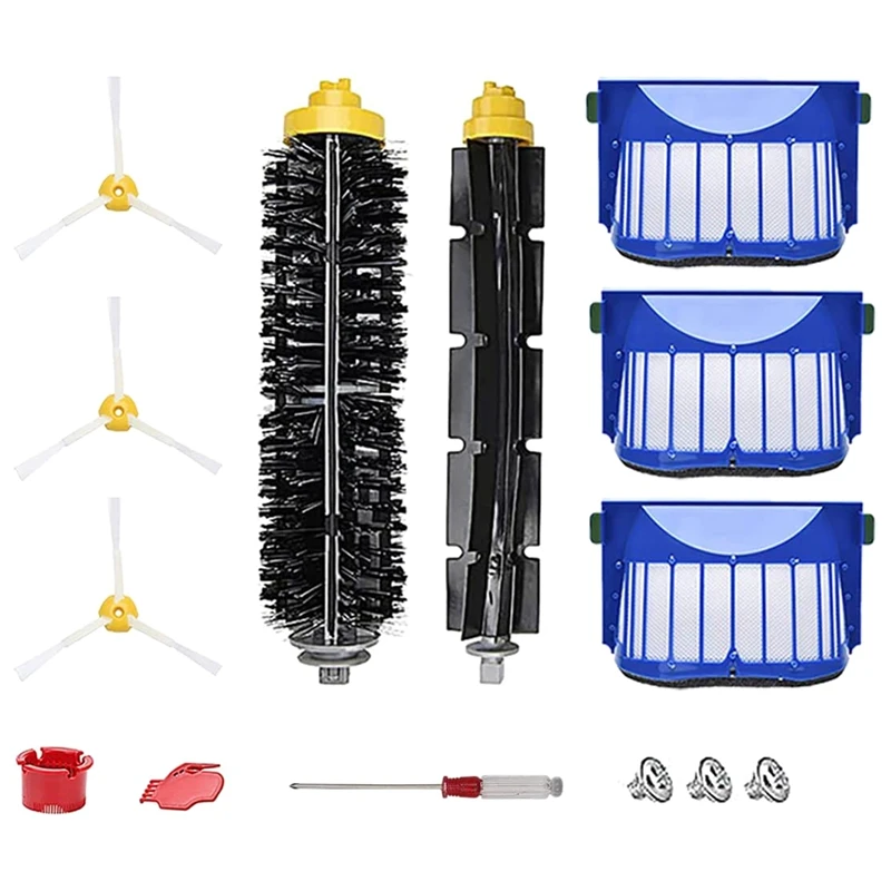 

Roller Brush Filters Replacement Accessory Kit For Irobot Roomba 600 Series 694 692 690 680 660 665 651 650 614 500
