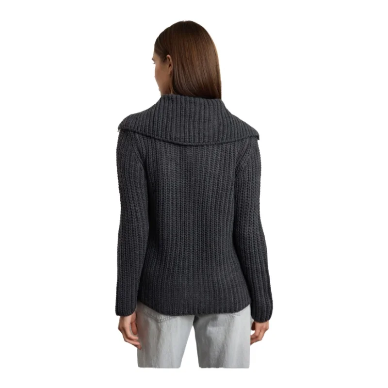 Trendyol TYZA женский кардиган повседневный стандартный крой трикотаж с отложным