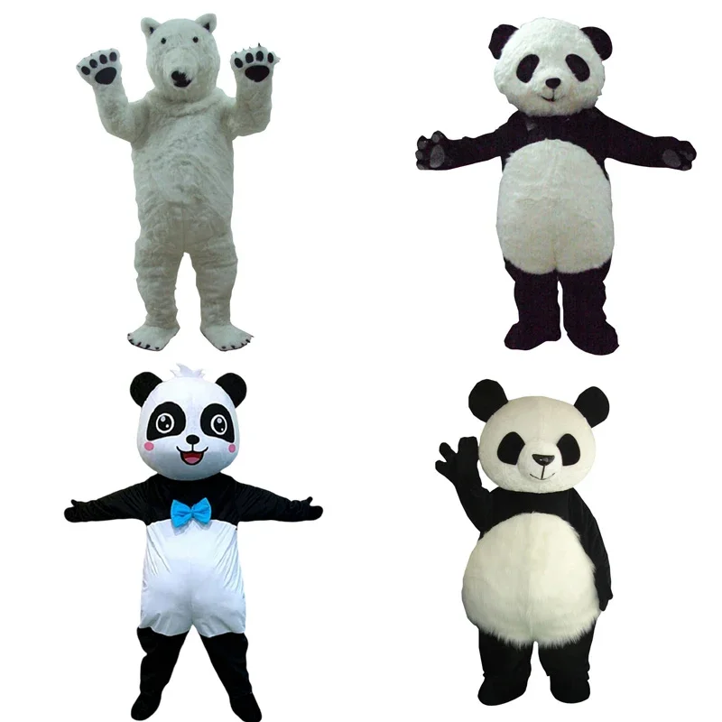 2025 симпатичный костюм панды талисман Милая панда Медведь Взрослый Аниме Косплей