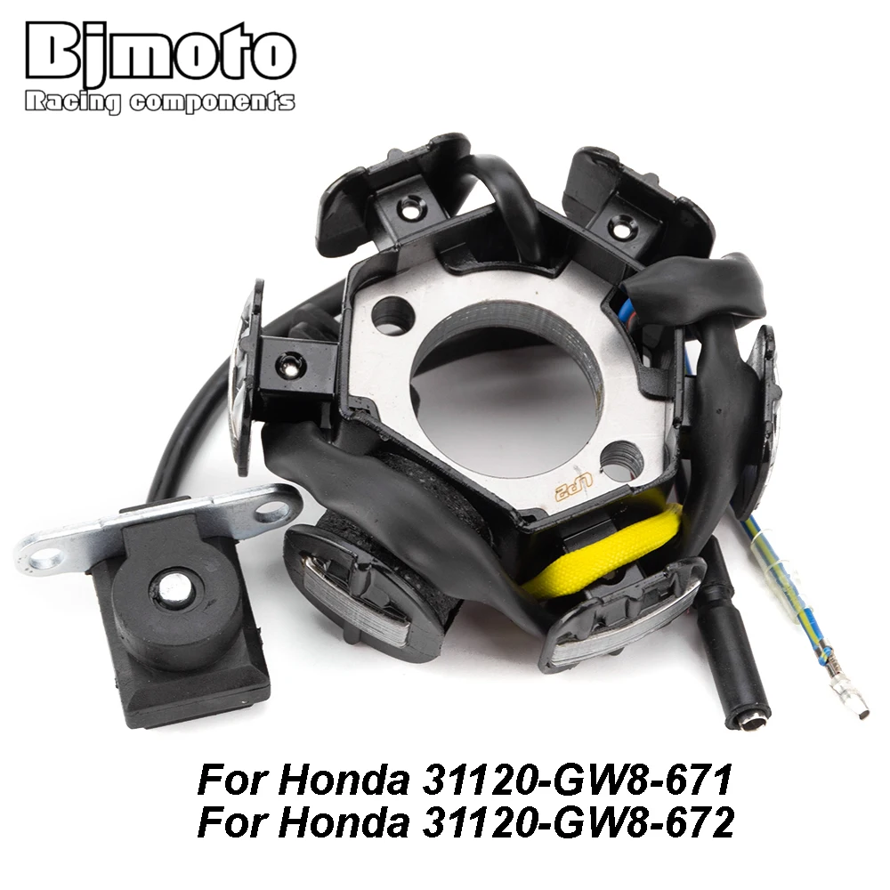 

Motorcycle Stator Coil For Honda XR50R 2000-2003 XR70R 1997-2003 Z50R CRF50F CRF70F 31120-GW8-671 31120-GW8-672