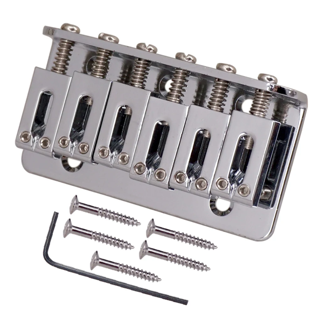 

73mm Electric Guitar 6 String Tailpiece Saddle Bridge for Guitar Accessories Stringed Instruments Repair Parts