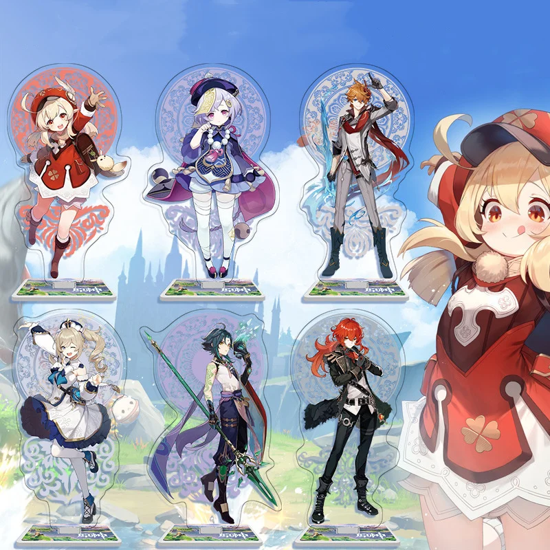 

Genshin Impact Anime Figure Acrylic Stand Model Toy Tartaglia Hu Tao Yan Fei Rosaria Eula Action Figure Decoration Cosplay Gifts