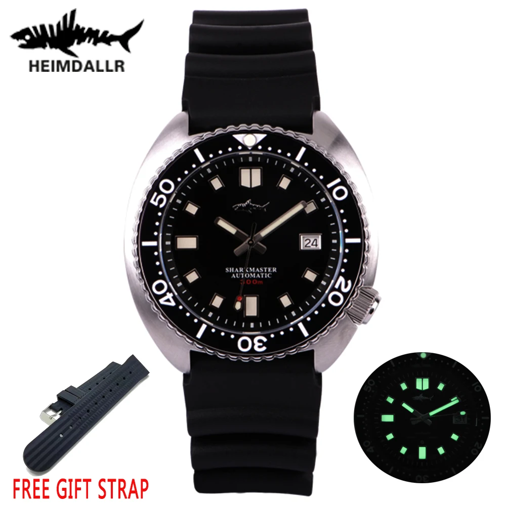 

HEIMDALLR Men's Steel Diver Watch Champagne Dial Sapphire Crystal NH35A Automatic Watch 200M Waterproof Mechanical Watch