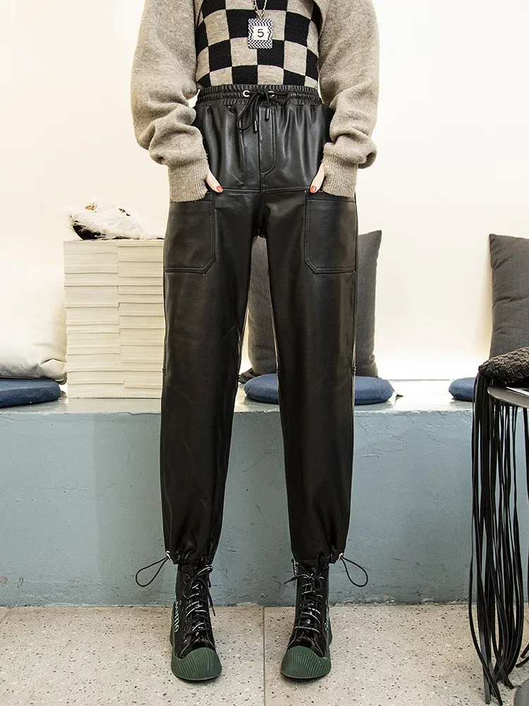 Рисунок 3 - Брюки-султанки женские из натуральной кожи