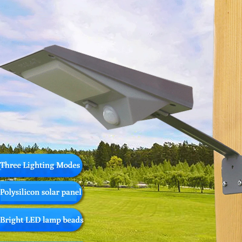 

Solar Light Control Human Sensing Wall Lamp Outdoor Courtyard Landscape Wall Lamp Wall LED Light Sensing Street Lamp Lighting