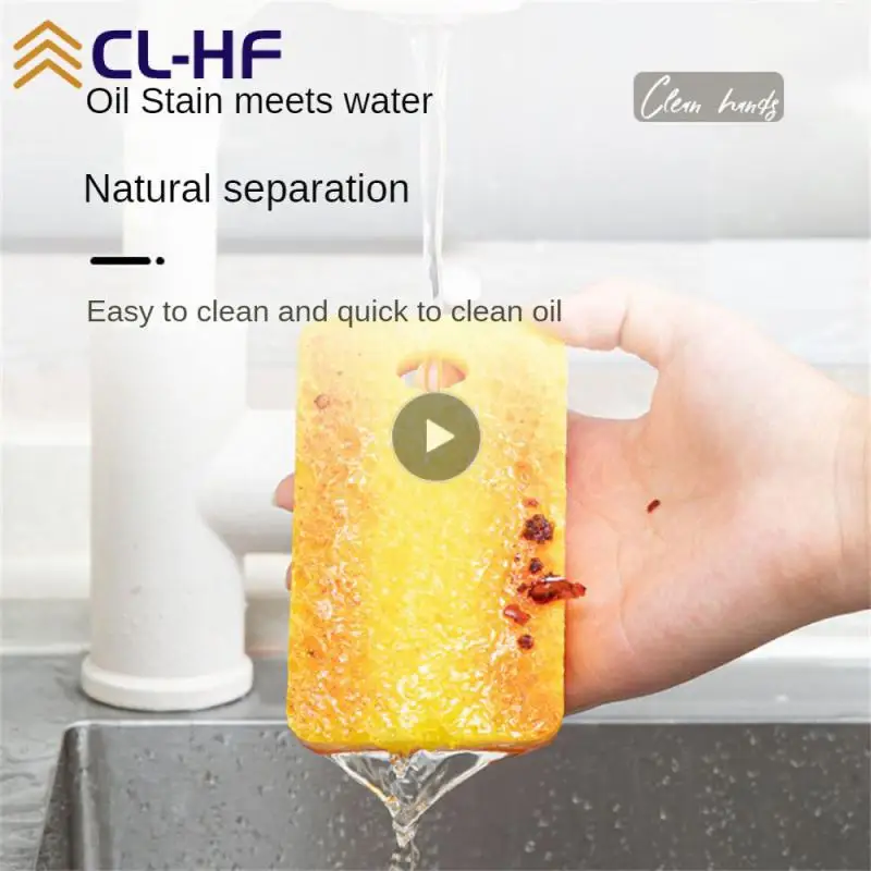 

Portable Sponge Wipe Household Oil Absorbing Creative Dishwashing Cloth Cleaning Supplies Dishcloth Kitchen Tools
