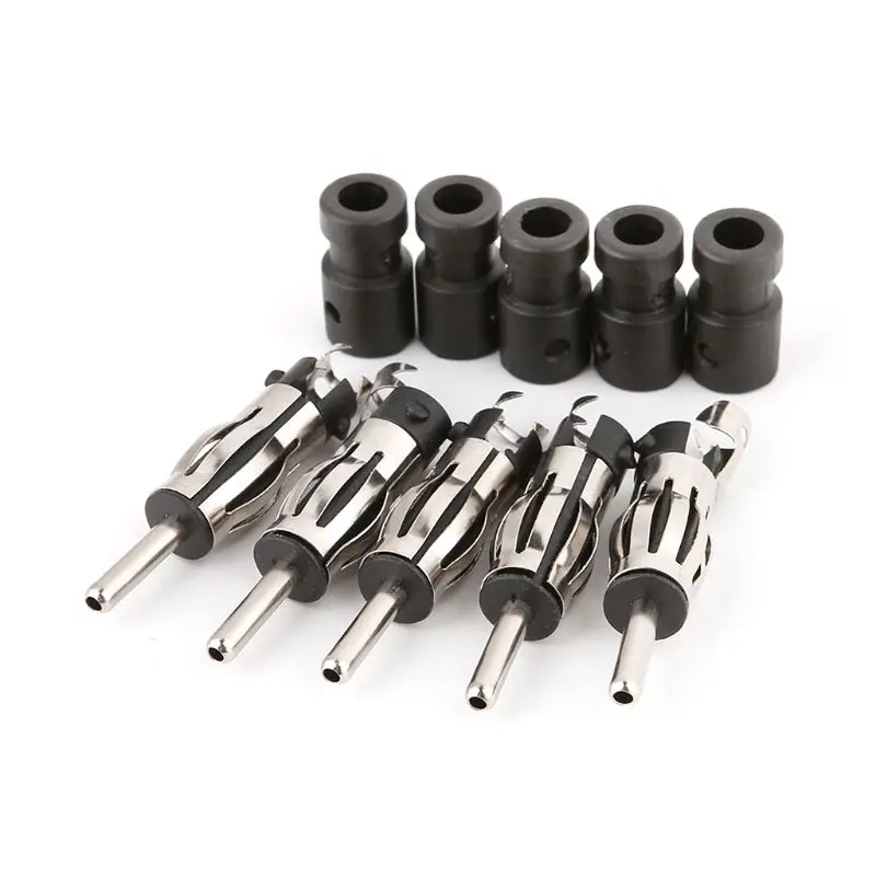 

5pcs Car Radio Male Aerial Antenna Plug Adapter Plastic Handle Connector