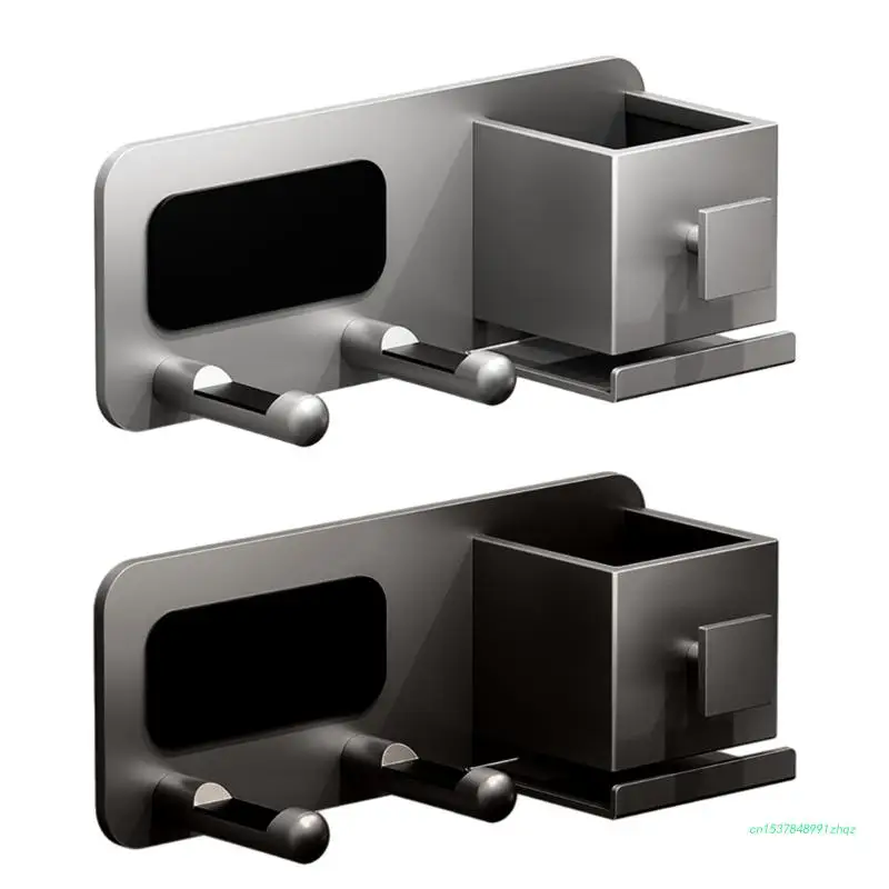 

Hair Dryer Holder Wall Mount Blow Dryer Holder Hair Dryer Rack Organizer Shelf