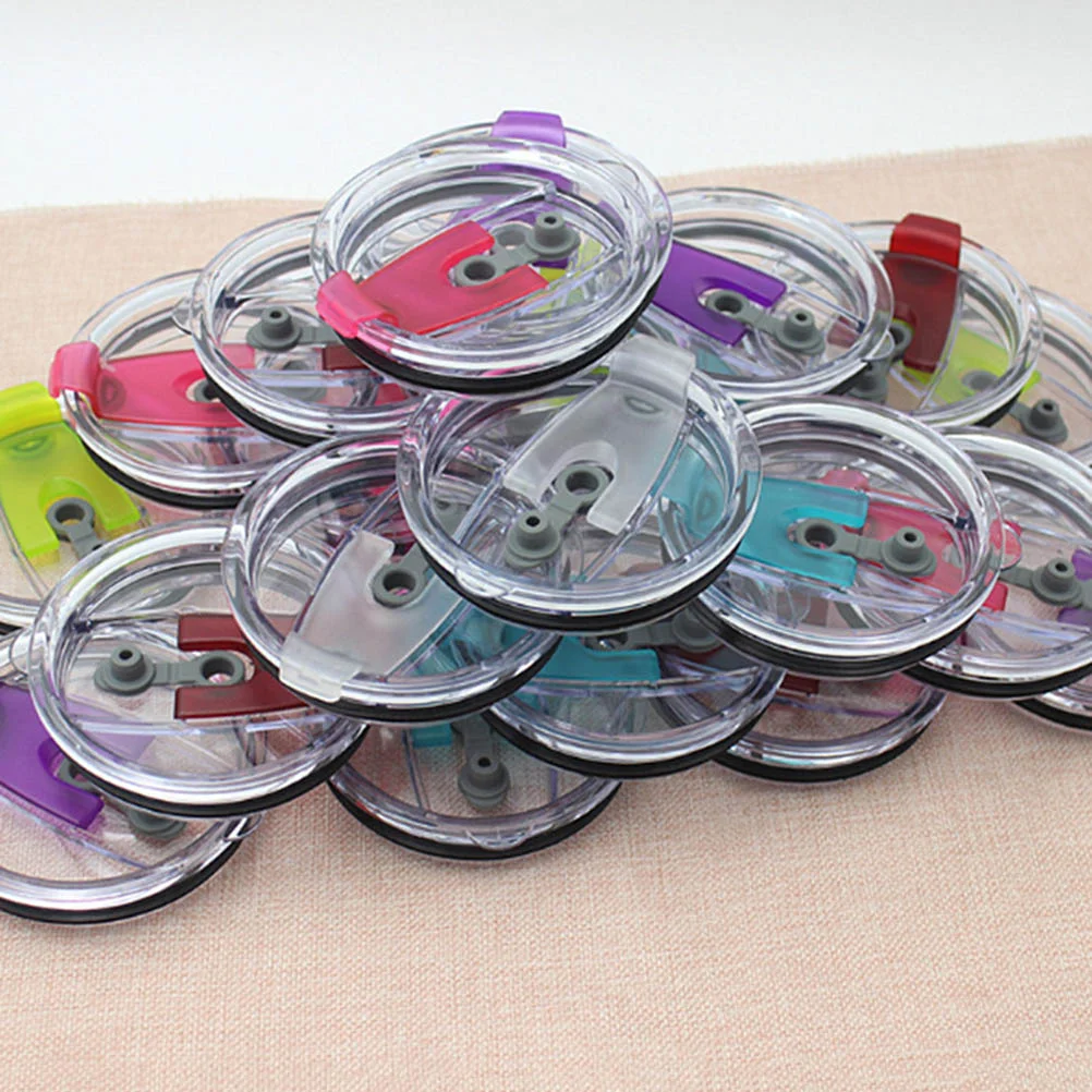 

3pcs Straw Caps Replacement Lids Spill Resistant Splash Proof New Leakproof Tumbler Covers Glass Cups for 30 oz Tumblers