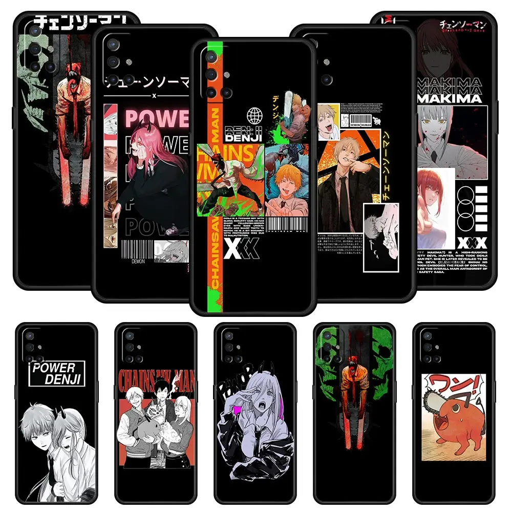 

Phone Case For OnePlus 10 9 Pro 9T 9R 9RT 8T 8 7 6T 7T Nord 2 CE 5G N200 N10 N100 Soft Cover Protection Chainsaw Man Pochita