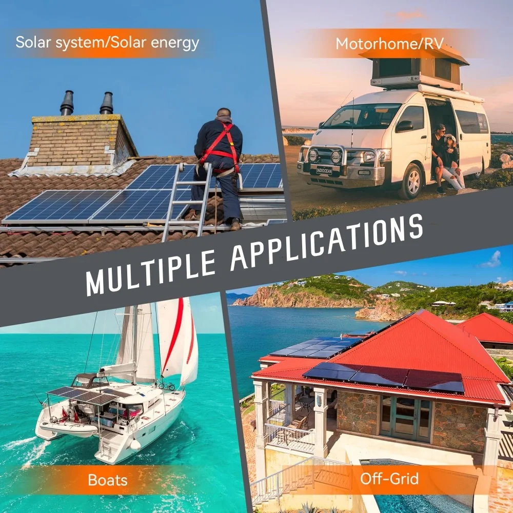 Фото Батарея jsdsolar 48 В 200 ач LiFePO4 10 кВтч стенка питания 200 А BMS 6000 + циклов параллельная CAN-шина RS485 Солнечная энергия хранилище энергии №5