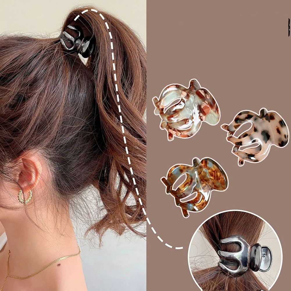 

Geometric Hair Clip Women Girls Hair Accessories Ponytail Clip Ponytail Hair Grip Headwear Horsetail Buckle Hair Claws Clip