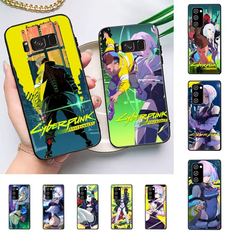

Anime Cyberpunk Edgerunners Phone Case for Samsung J 2 3 4 5 6 7 8 prime plus 2018 2017 2016 core