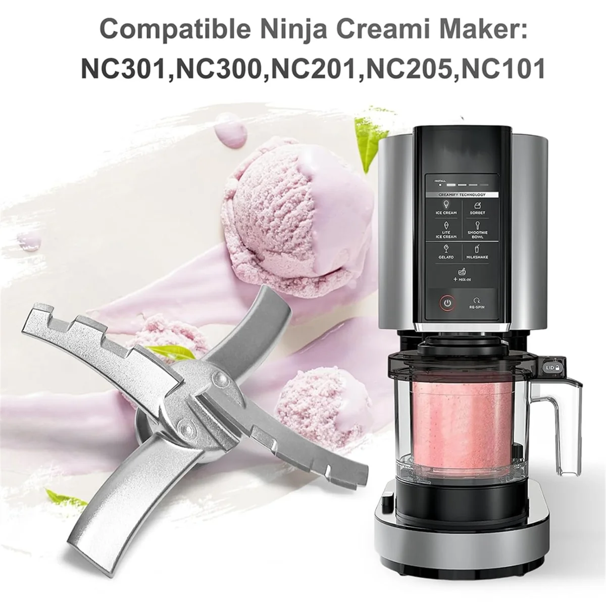 Сменное лопастное лезвие для Ninja Creami серии NC300 смешивания мороженого NC301 CN305A CN301CO