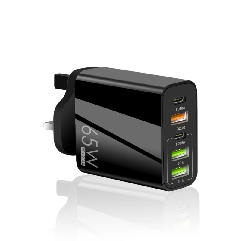

PD65W USB C Charger QC3.0 PD Quick Charging Charger Adapter Block Drop Shipping