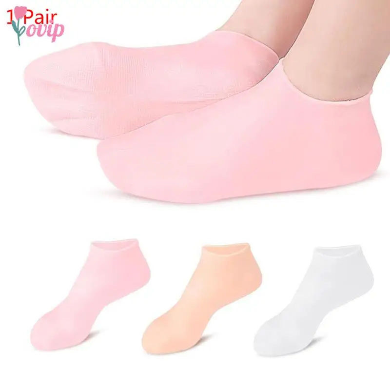 

1Pair Feet Care Socks Gloves Moisturizing Silicone Gel Socks Foot Skin Care Hand Protectors Anti Cracking Spa Home Use