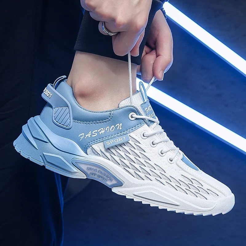 

2022 Breathable Men Shoes Fashion Mesh Running Shoes Summer Fitness Training Shoes Casual Walking Shoes Male Chaussures Hommes