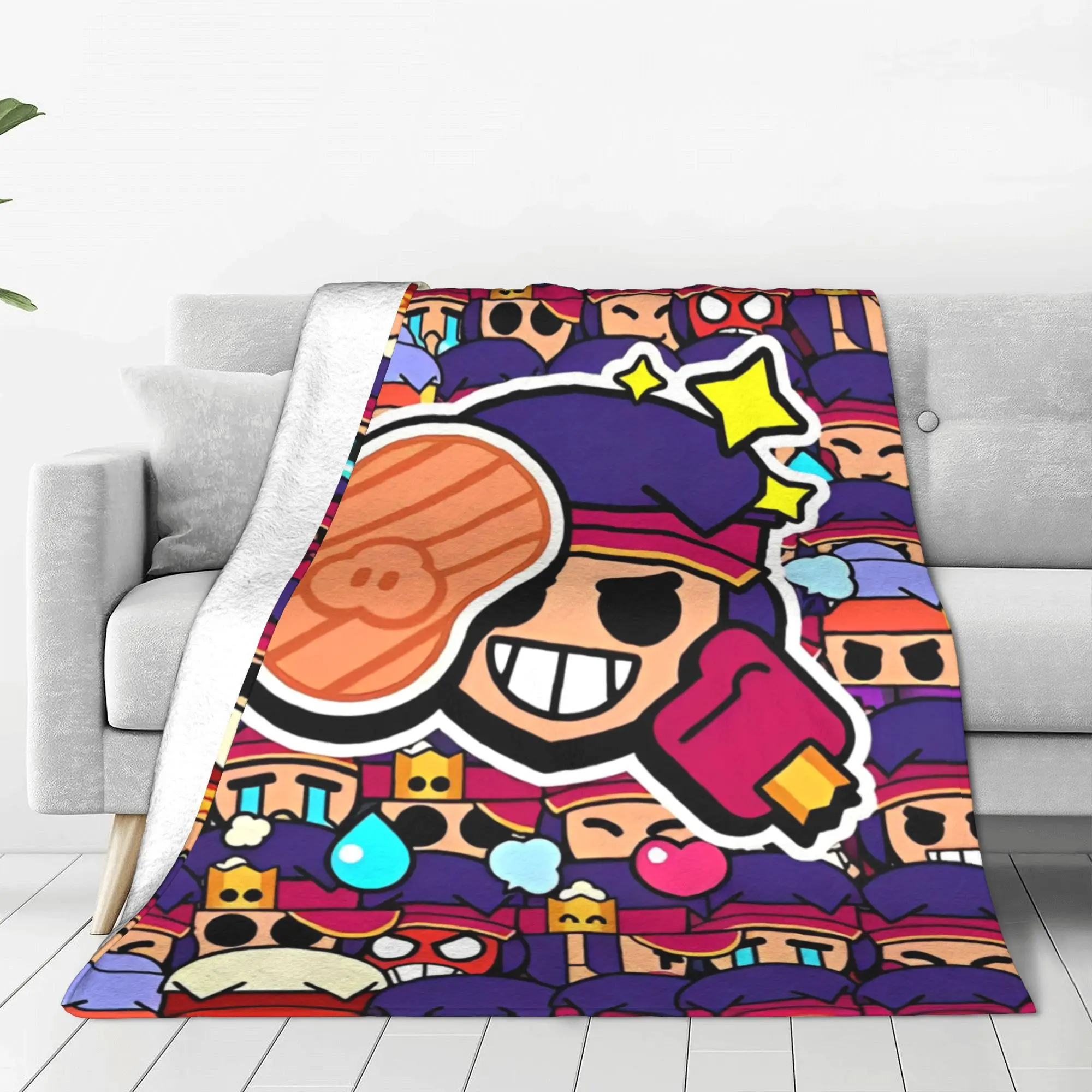 Одеяла Brawll Emz Spike Squeak шерстяное одеяло с героями мультфильмов домашний диван