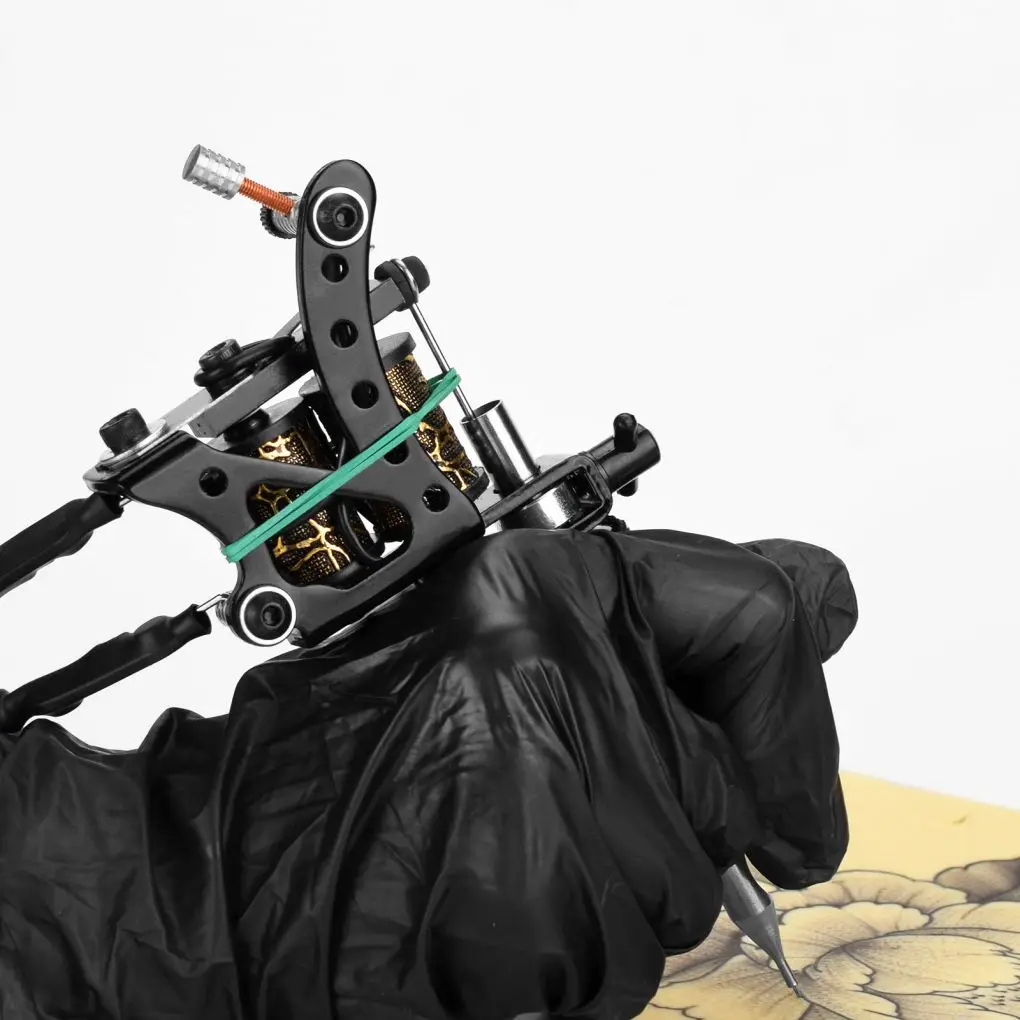 

8 Wraps Coil Body Part Art Machine Professional Liner Shader Device Hand Type Permanent Pigment Supplies Equipment