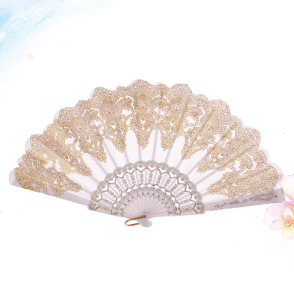 

Fan Folding Fans Hand Chinese Handheld Decorative Held Foldable Vintage Wedding Japanese Traditional Asian Oriental Lace Printed