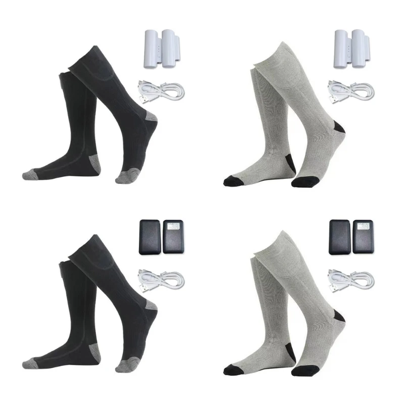 

Outdoor Heated Socks Electric Heating Stockings with 3 Temperature Adjustment