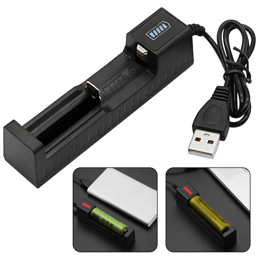 

Зарядное устройство 1865O 2665O, 3,7 в, USB, светодиодный светодиодным индикатором