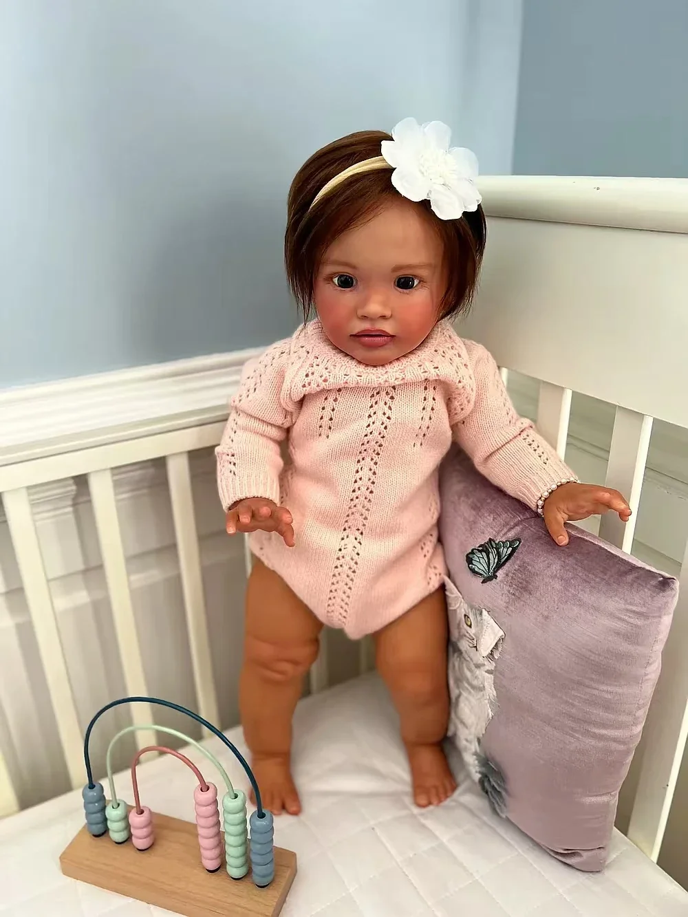SINO-BB Индивидуальная ограниченная поставка 26-дюймовая кукла Reborn Baby Pippa с