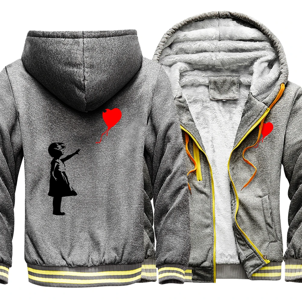 Мужская камуфляжная куртка с длинным рукавом и принтом в виде воздушных шаров