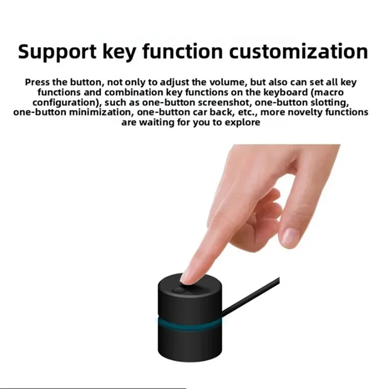ABSQ-USB ручка регулировки громкости компьютера мультимедийный контроллер громкости компьютера переключатель управления звуком для настольного ноутбука (art.: 3920d211a2811) - 3920d211a2811