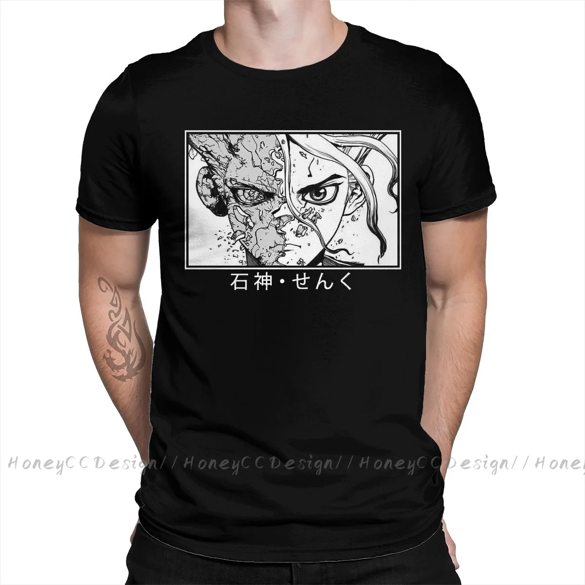 

Shirt Men Clothing Dr.STONE Ishigami Byakuya T-Shirt Senku Ishigami E Fashion Unisex Short Sleeve TShirt Loose