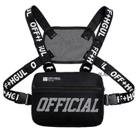 2022 fashion streetwear men hip hop chest bag tactical two straps chest rig bags trendy style rectangle chest utility pack